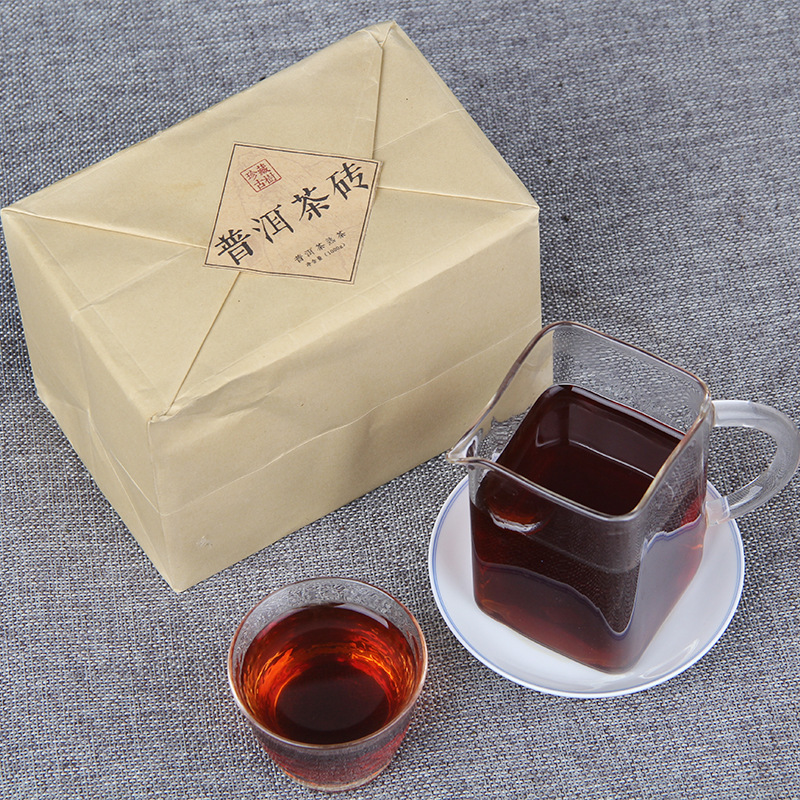 2012 Yunnan Shaqingmao  Palace ripe puer brick 30g