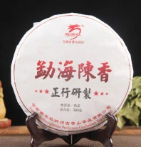 2016 Mingshantou Wild mountain tmavý puerh koláč 380g