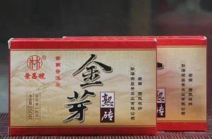 2012 Golden sprout mature cihla tmavý ripe puerh 250g