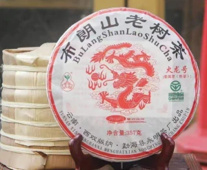 2018 Huolong Qinglong tmavý puerh koláč 357g