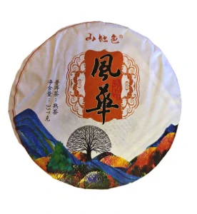 2022 Fenghua Menghai Bulangshan tmavý puerh koláč 357g